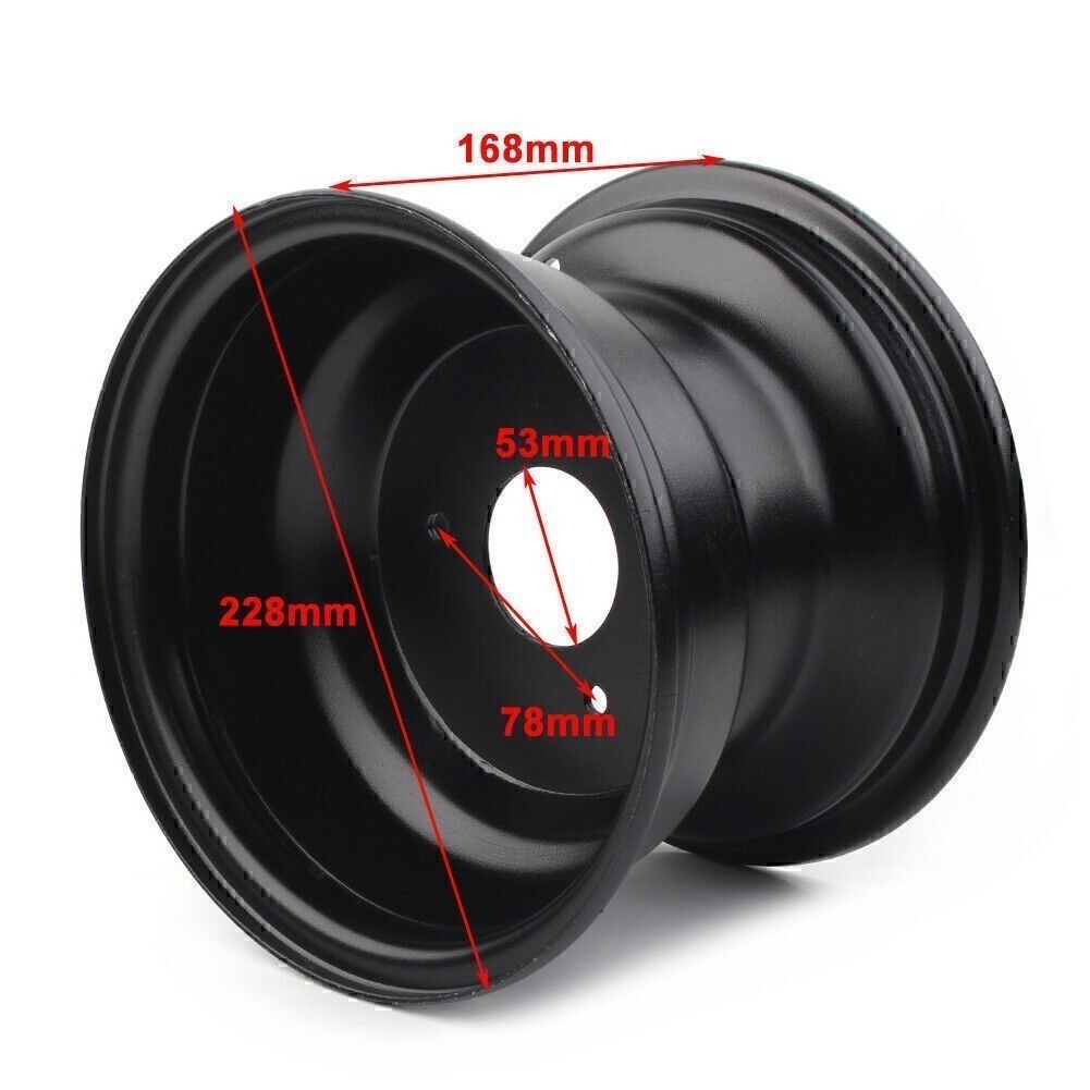 18X9.50 – 8 8“ Inch 3 Hole Rear Back Wheel Rim Quad Dirt Bike ATV Buggy