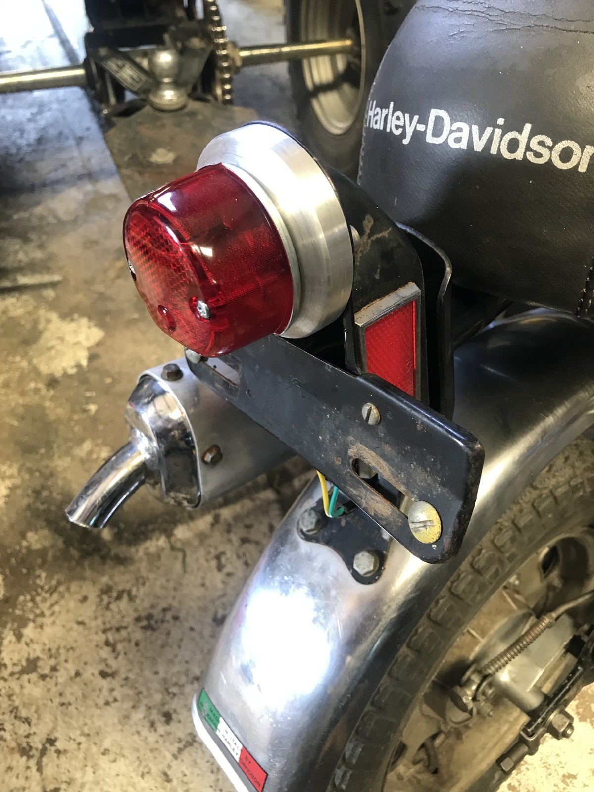 6v or 12v MINI ROUND TAILIGHT CAFE BOBBER CUSTOM WIPAC S446 TAIL LIGHT BSA TRI