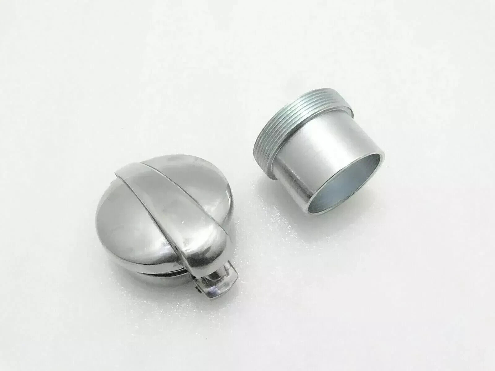 3″ Monza Alloy Petrol Tank Fuel Flip Cap With Filler Neck Cafe Racer AJS BSA