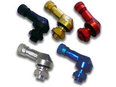 Bridgeport 90/83 degree angled valve stems (2) for Suzuki GSXR600 GSXR750 11.3mm