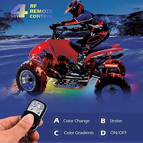 Motorcycle LED Light Kit 8 Pcs App Control Multicolor Waterproof IP67 Strip