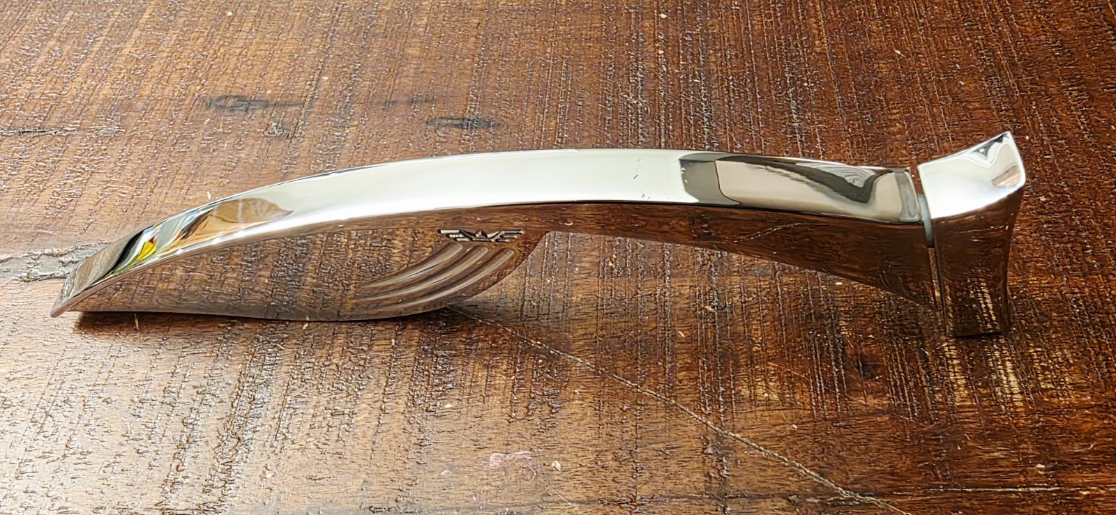 REBUFFINI Solid Chrome Billet Right Side Mirror Harley Davidson NEW