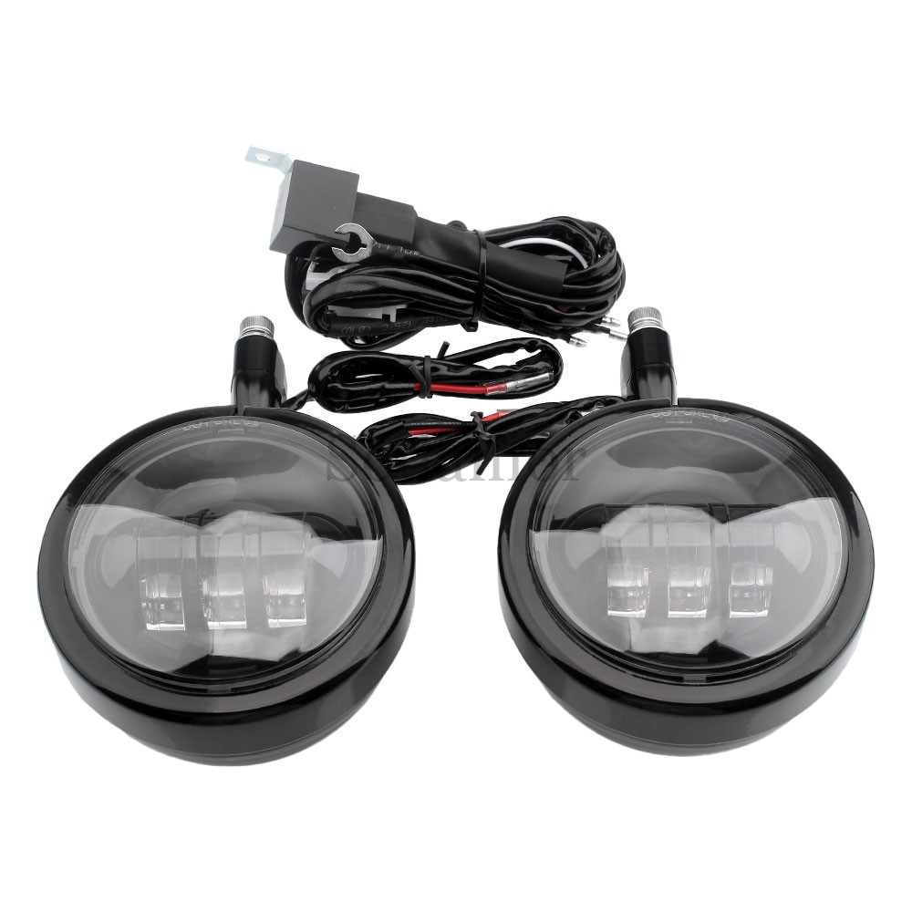 4.5″ Motorcycle LED Passing Driving Light Spot Cold White Fog Lamp For Honda ATV