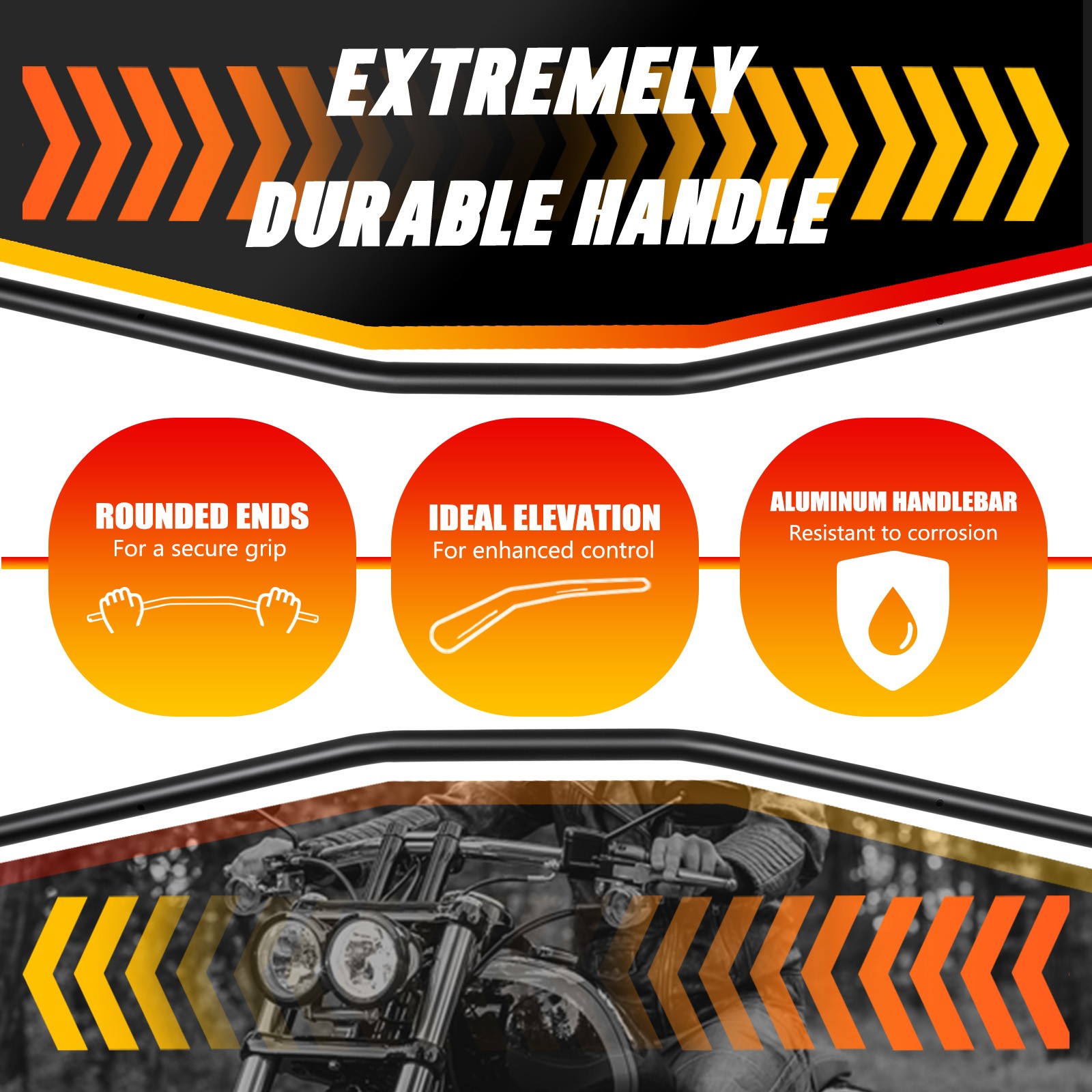 For Buell Lightning XB9SX XB12S XB9R XB12R Motorcycle Handlebar 25mm Drag Bars