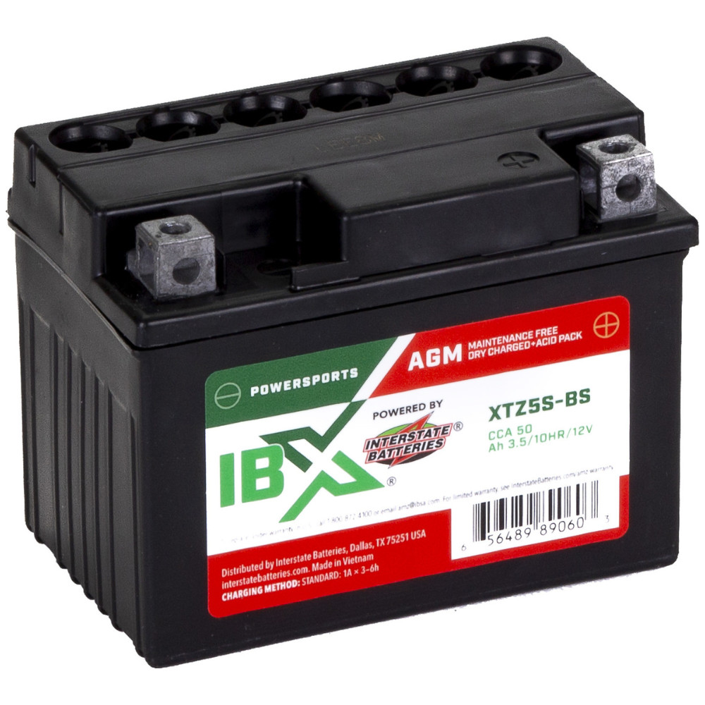 Interstate Batteries YTZ5S-BS 12V 3.5Ah AGM Rechargeable Powersports Battery