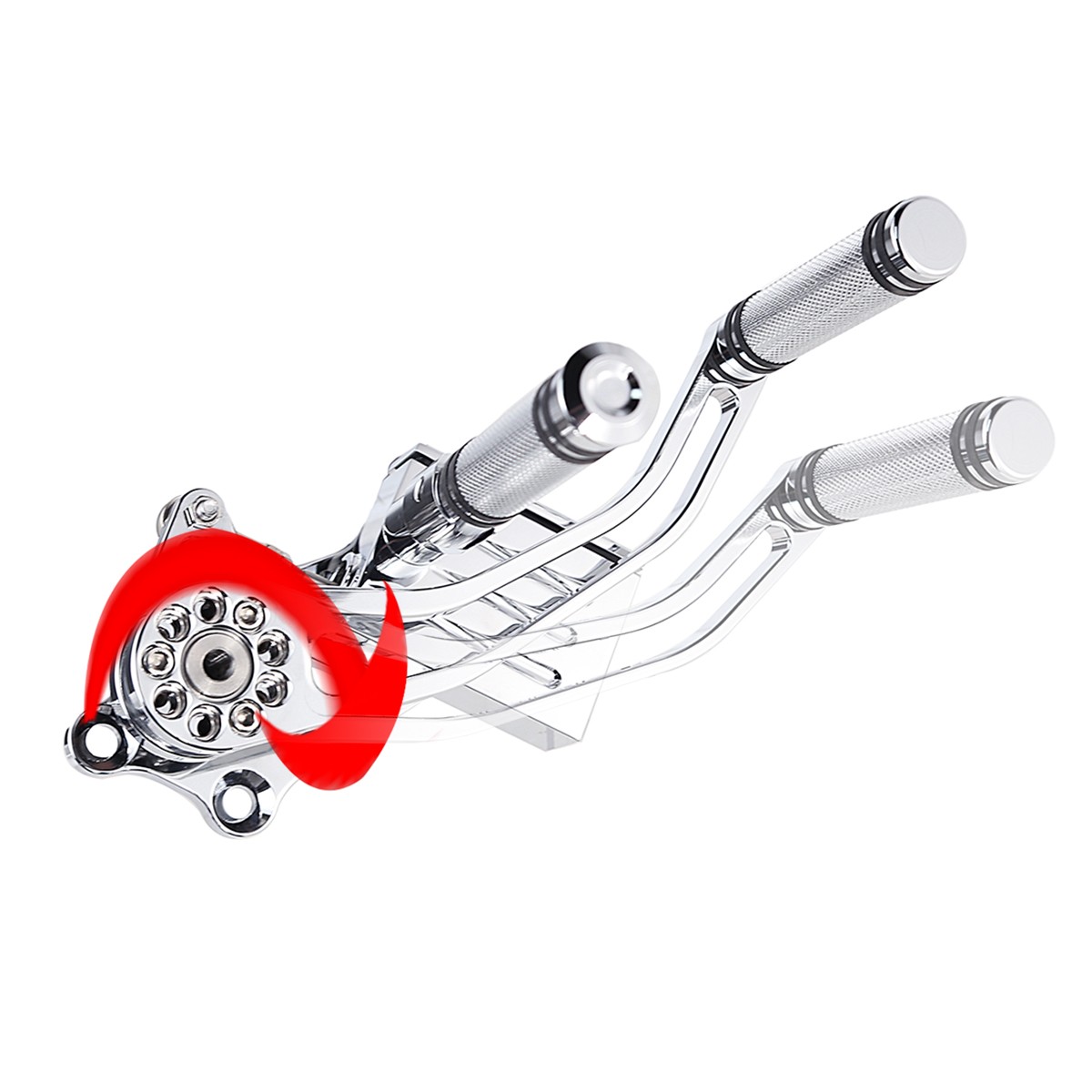 BILLET ALUMINUM CHROME FORWARD CONTROL KITS FOR HARLEY SOFTAIL FATBOY 2007-2017