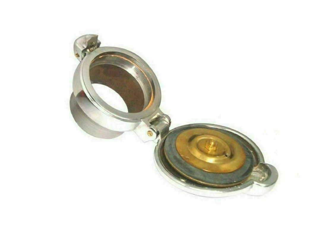 Petrol Tank Fuel Flip Cap 3″ With Filler Neck Cafe Racer Monza Ajs Bsa