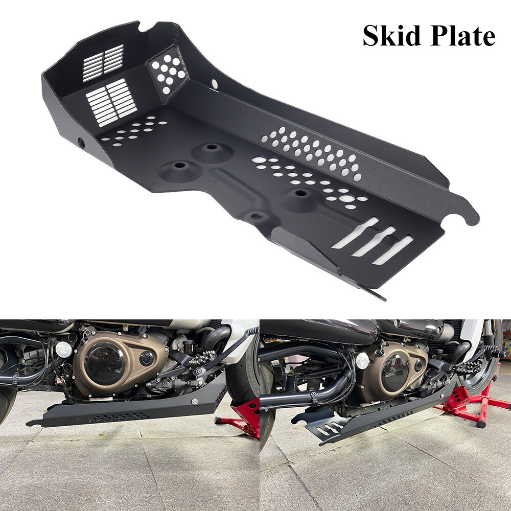 4.5mm Thick Black Aluminum Skid Plate Engine Guard For Harley SportsterS RH1250S