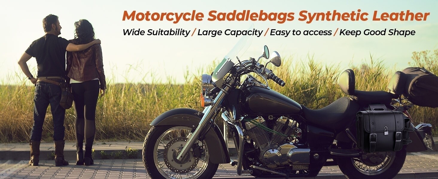 Suzuki Blvd C50 C90 Motorcycle Saddlebags Side Saddle Bags Cup Holder Panniers