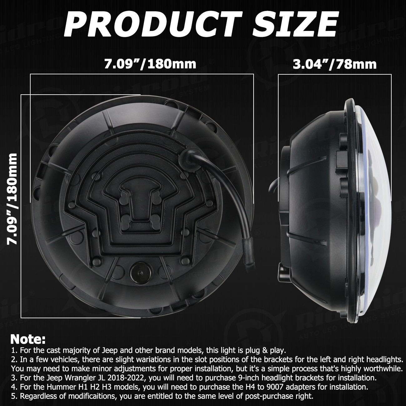 120W 7″ inch LED Headlight for Harley Davidson Street Glide Special FLHXS FLHX