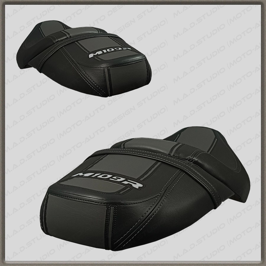 CUSTOM (Black+D.Gray+L.Gray+strips) Seat Cover Suzuki BOULEVARD M109R (06-26)