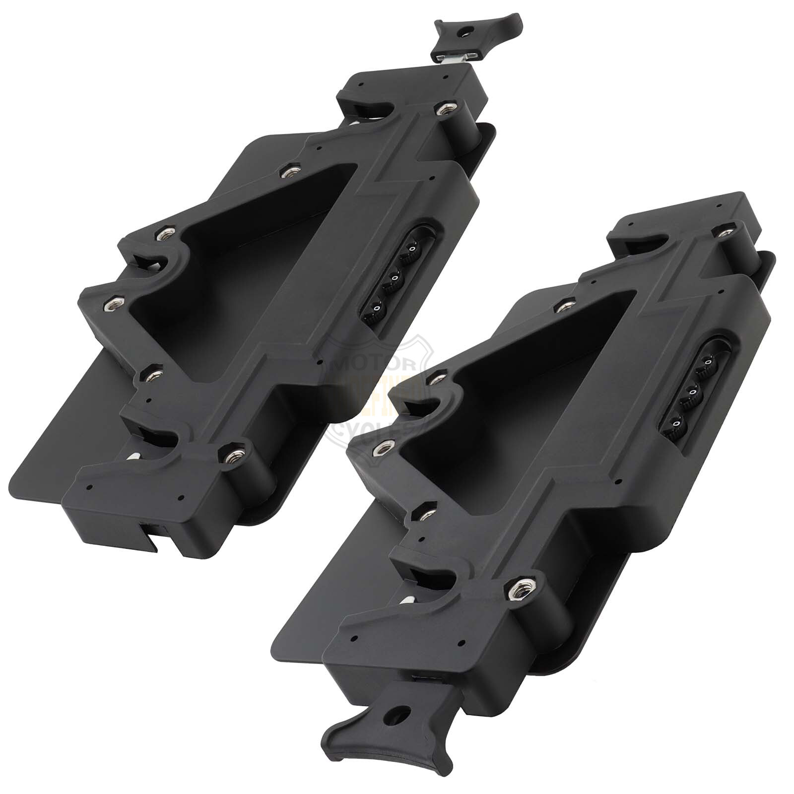 Universal Quick Release Saddlebag Pannier Mounting Kit Lockable Mount For Harley