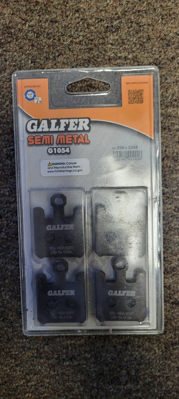 Galfer Brakes – Semi-Metallic Brake Pads FD290G1054
