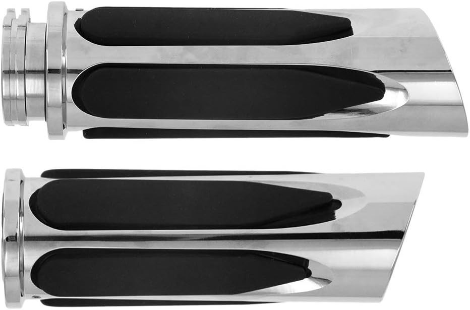HDBUBALUS Chrome 1″ Hand Grips for Harley Touring