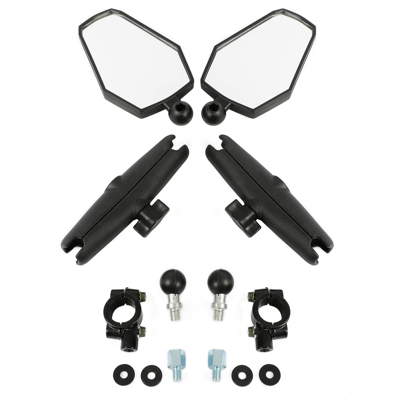 Fits For Dirt Bike Dual Sport Adjustable Motorcycle Rear Adventure Mirrors 10MM
