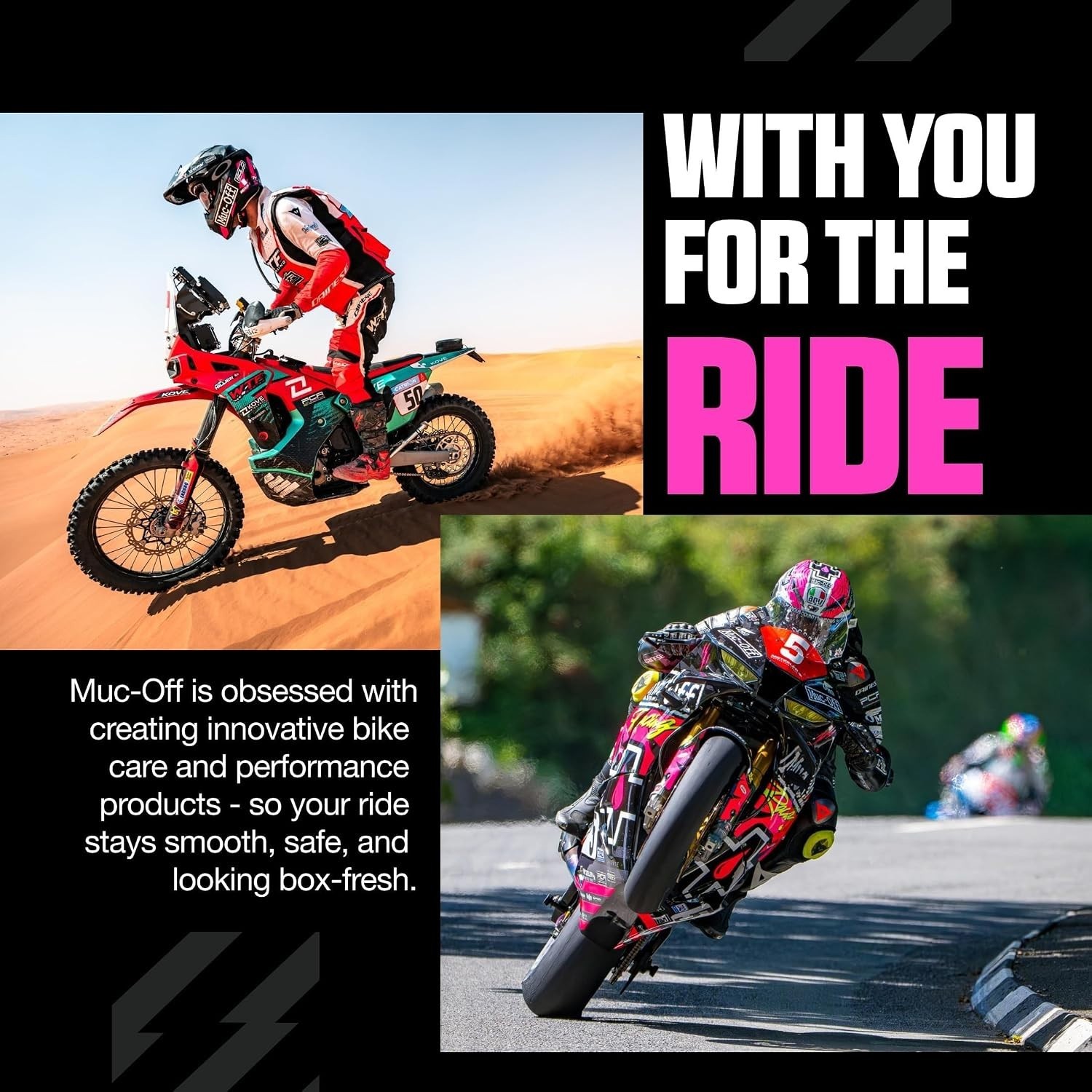 Nano-Tech Motorcycle Cleaner 1 Liter Biodegradable Pink Spray All Surfaces