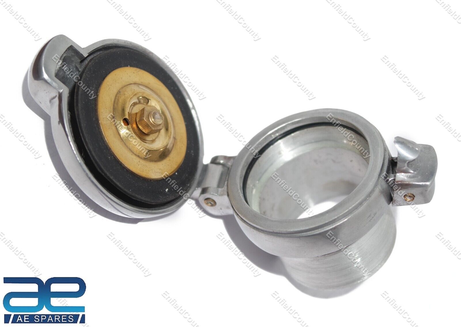 Petrol Tank Fuel Flip Cap 2″ With Alloy Filler Neck Cafe Racer Monza AJS BSA @US