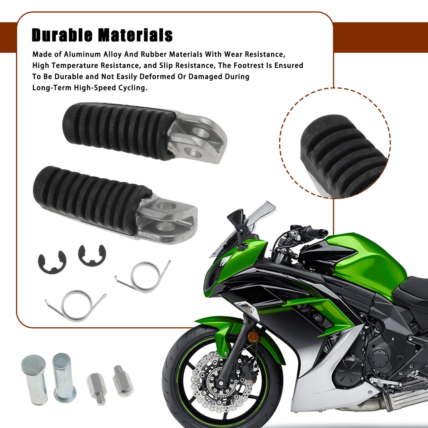 Front Foot Pedals for Kawasaki Ninja 650 EX650 Ninja 1000 1000SX ZX1000