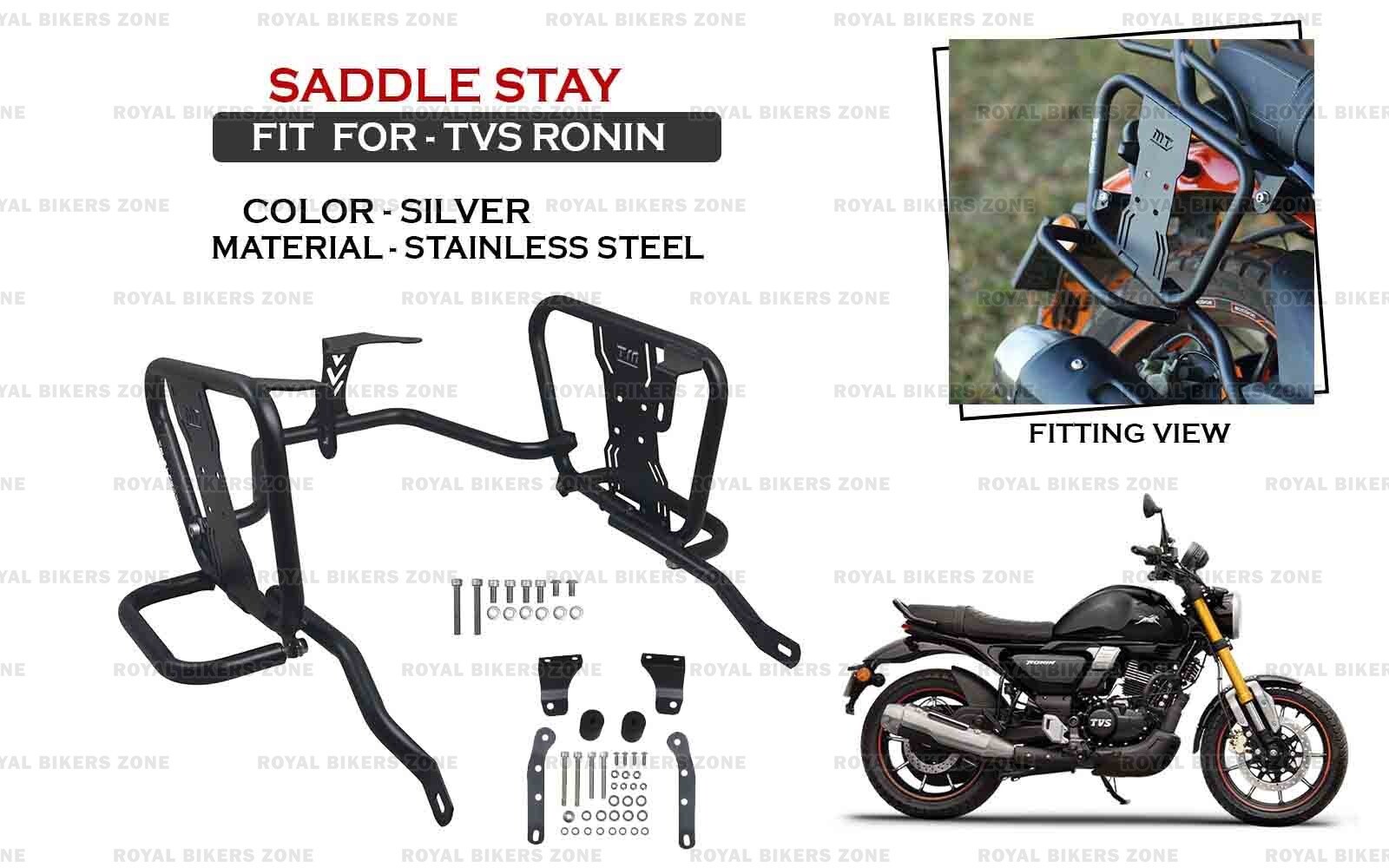 Fit For Tvs Ronin 2022-2025 Model “Black Saddle Stay Powder Coated”