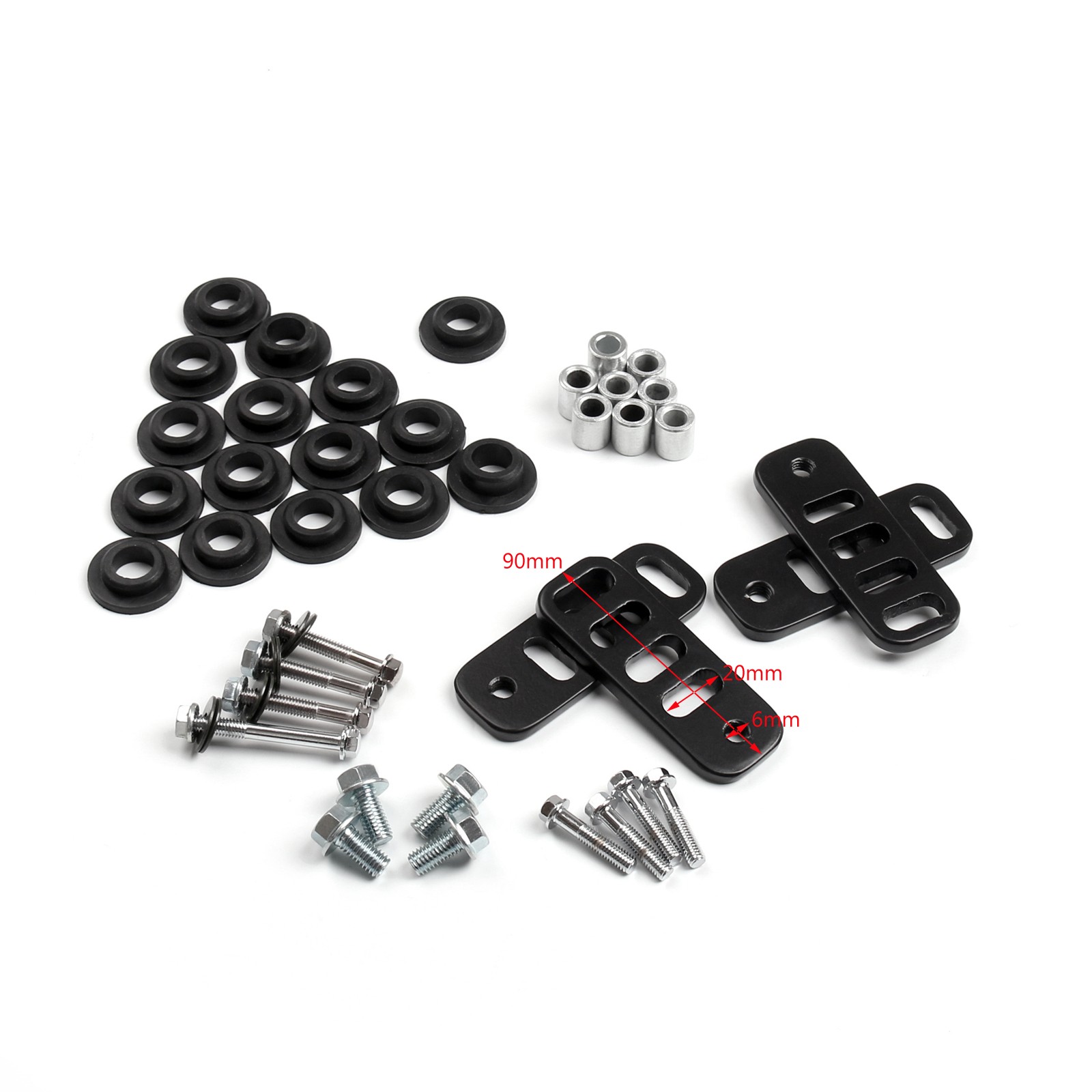 Hard Bags Saddlebags & Heavy Duty Mounting Kit For Yamaha Kawasaki Honda Classic