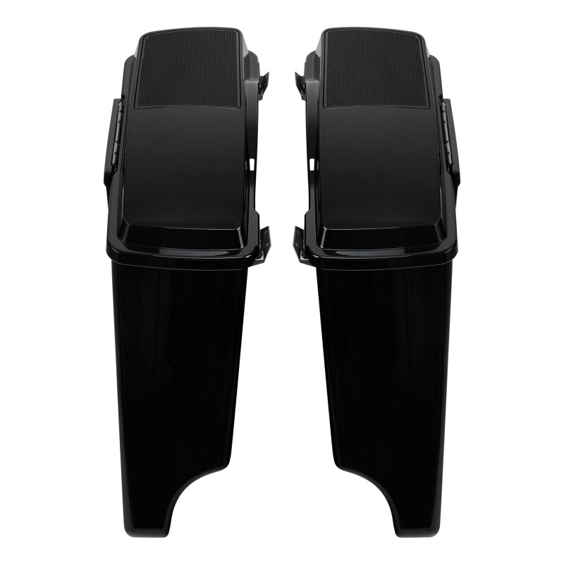 5″ Saddlebag Speaker Lids Bracket Kit Fit For Harley Softail Deluxe 84-17 Black