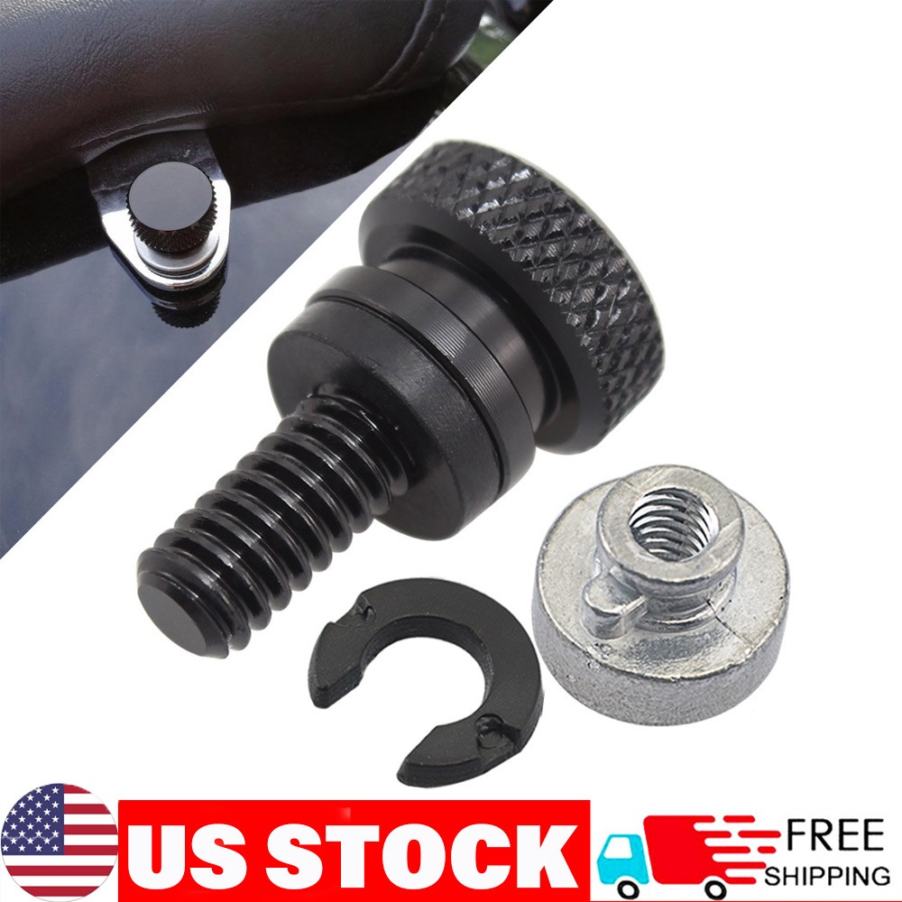 Rear Fender Seat Bolt Screw Nut Kit Black For Harley Road Glide Sportster 96-24
