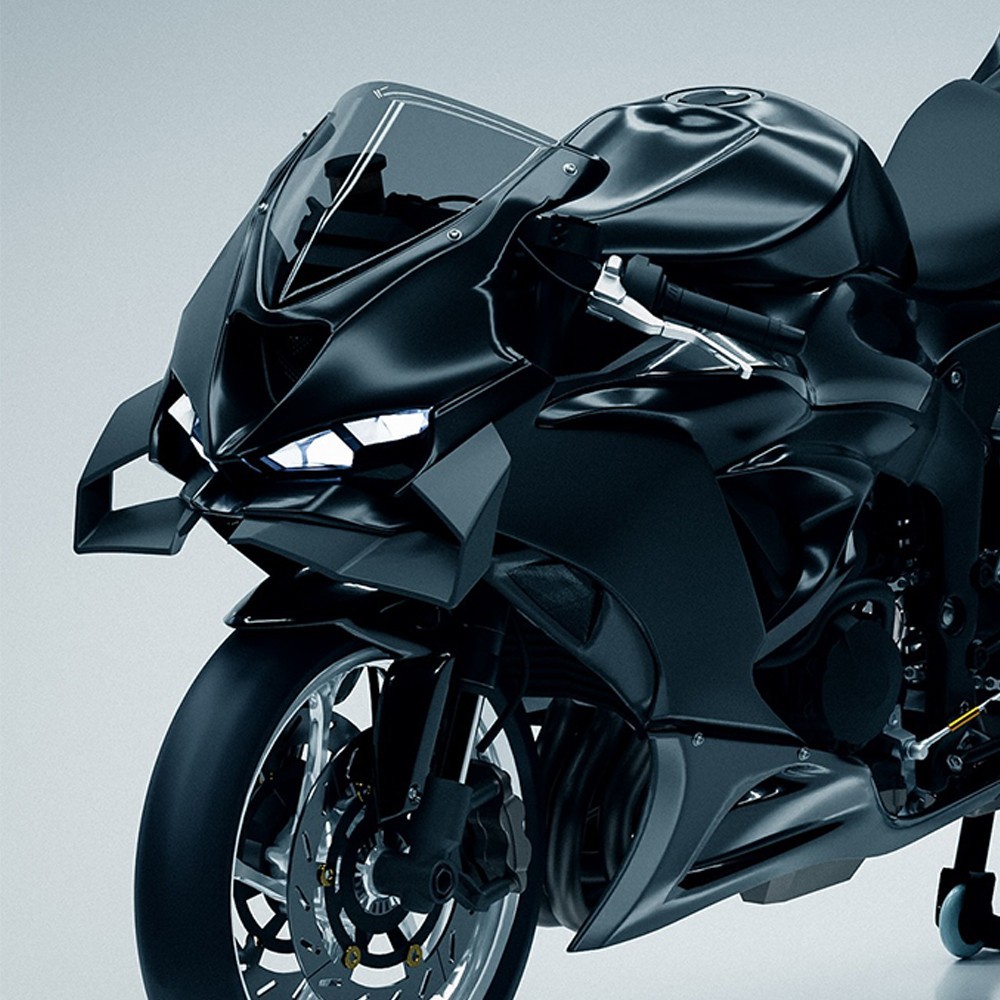For ZX-6R Front spoiler WING DOWNFORCELower spoiler ZX-6R 2024-2026 3D printed