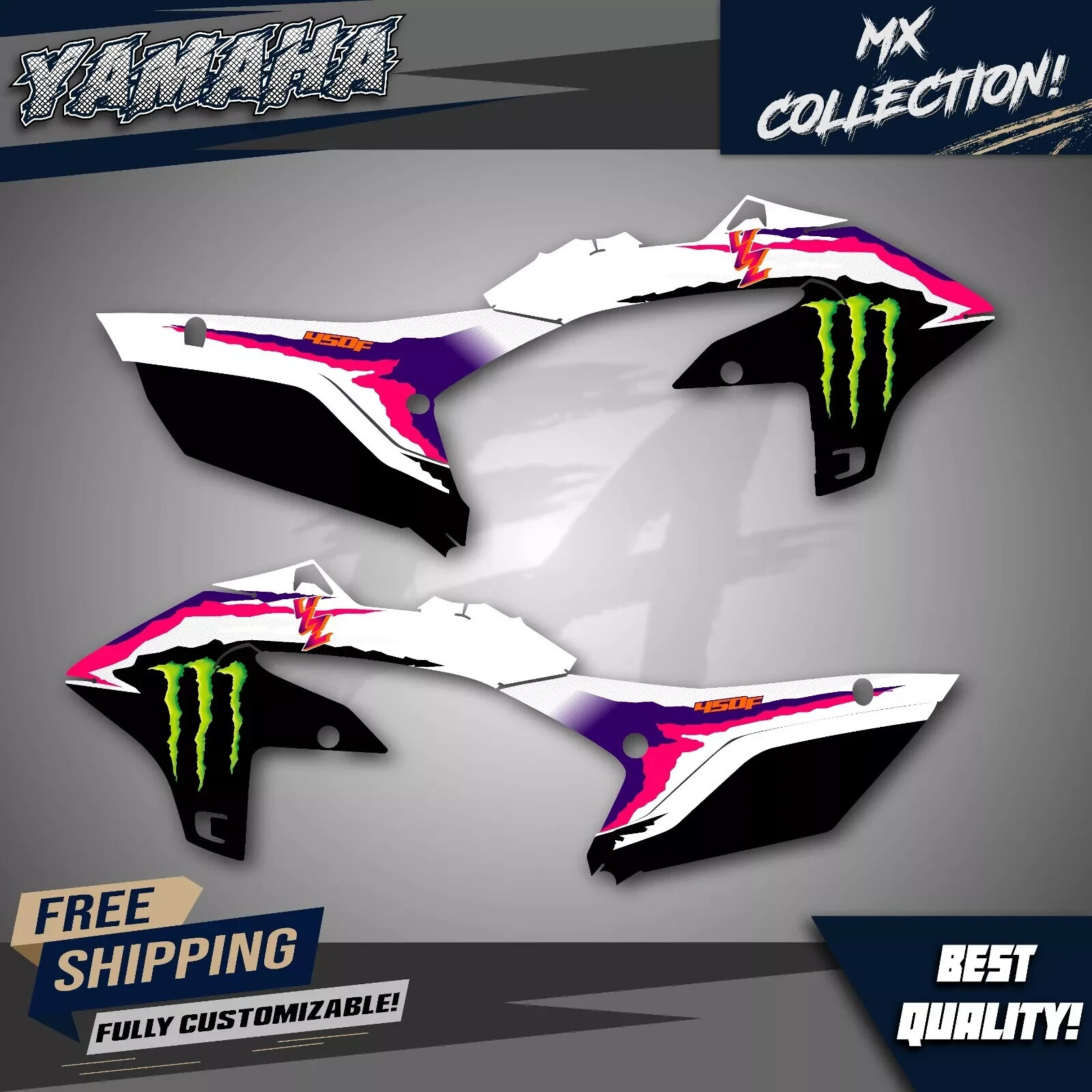 Custom Graphic Kit for Yamaha yz 250f 450f WR 250f 450F 2024/2025