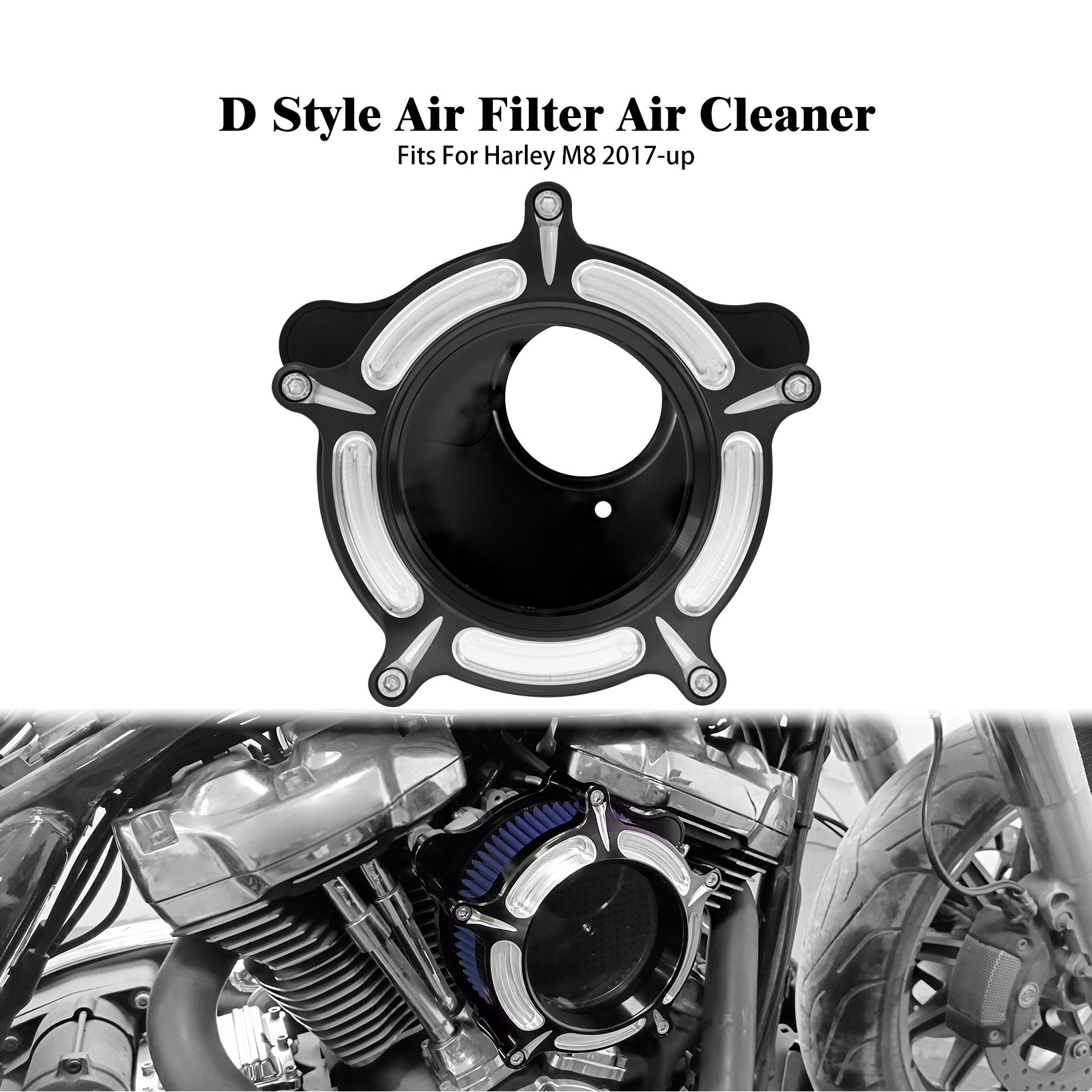 Clarity Air Cleaner Blue Intake Filter For Harley Touring Ultra Limited 17-2025