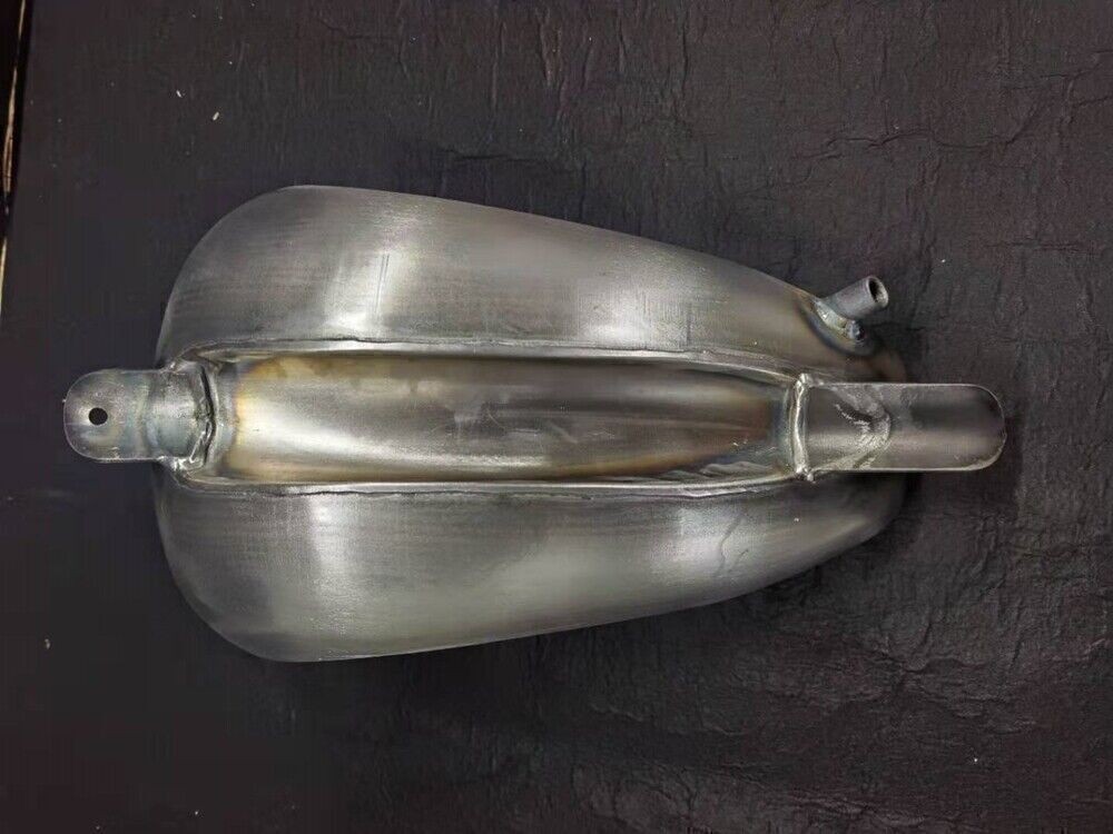 Silver 3.1Gal Motorcycle Gas Fuel Tank Can for Honda Yamaha Harley Universal