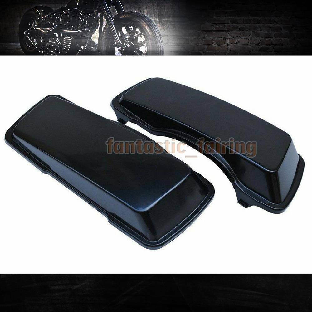 Hard Saddle Bag Lid Covers For Harley Touring Electra Glide Road Glide 1993-2013
