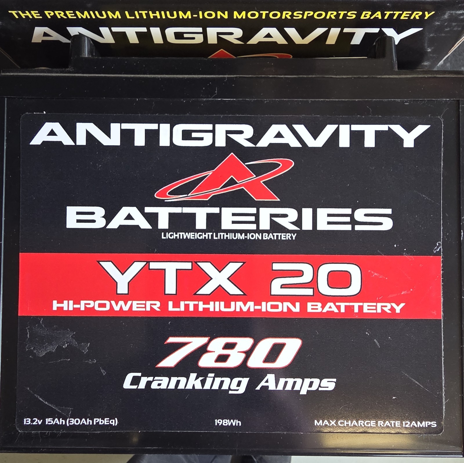 ANTIGRAVITY BATTERIES Extreme Power Lithium Batteries AG-YTX-20L YTX20L R pos