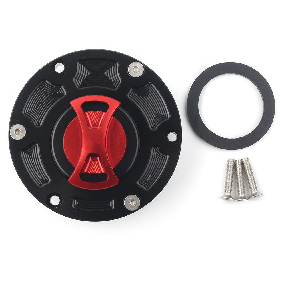 1x For Kawasaki Ninja 250R EX250 08-2012 EX300 13-14 Red Fuel Gas Tank Cap Cover