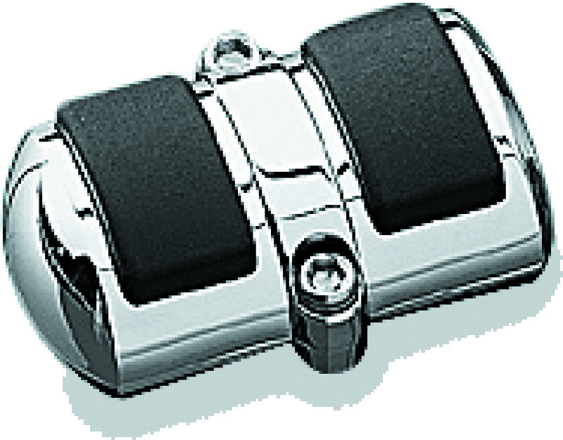 Kuryakyn Small Shift Peg Cover Chrome Rubber Clamshell Design MPN 4034