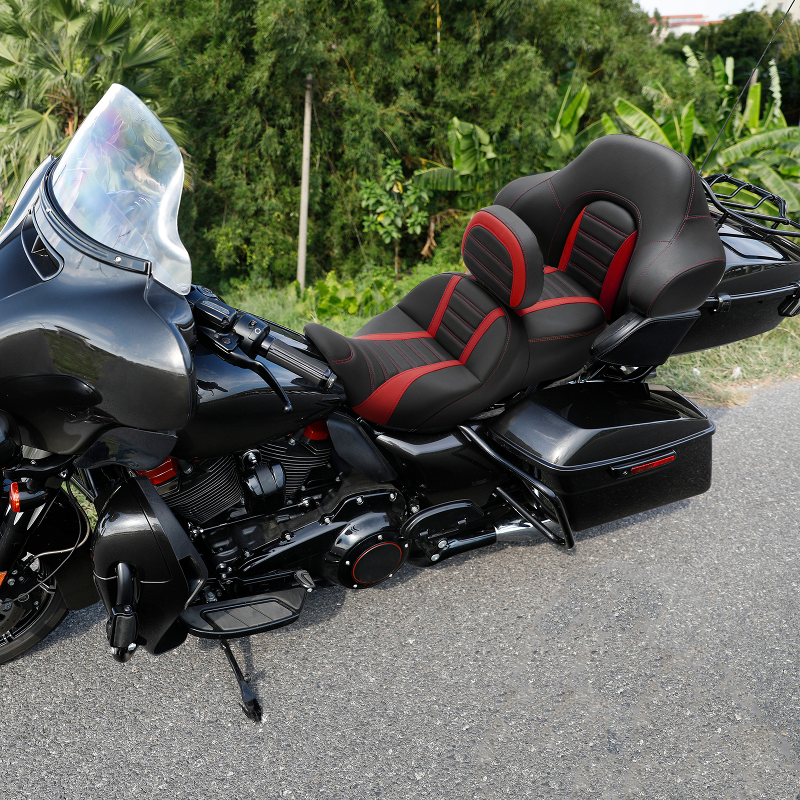 Driver & Passenger Seat Backrest Fit For Harley Touring Electra Road Glide 14-23