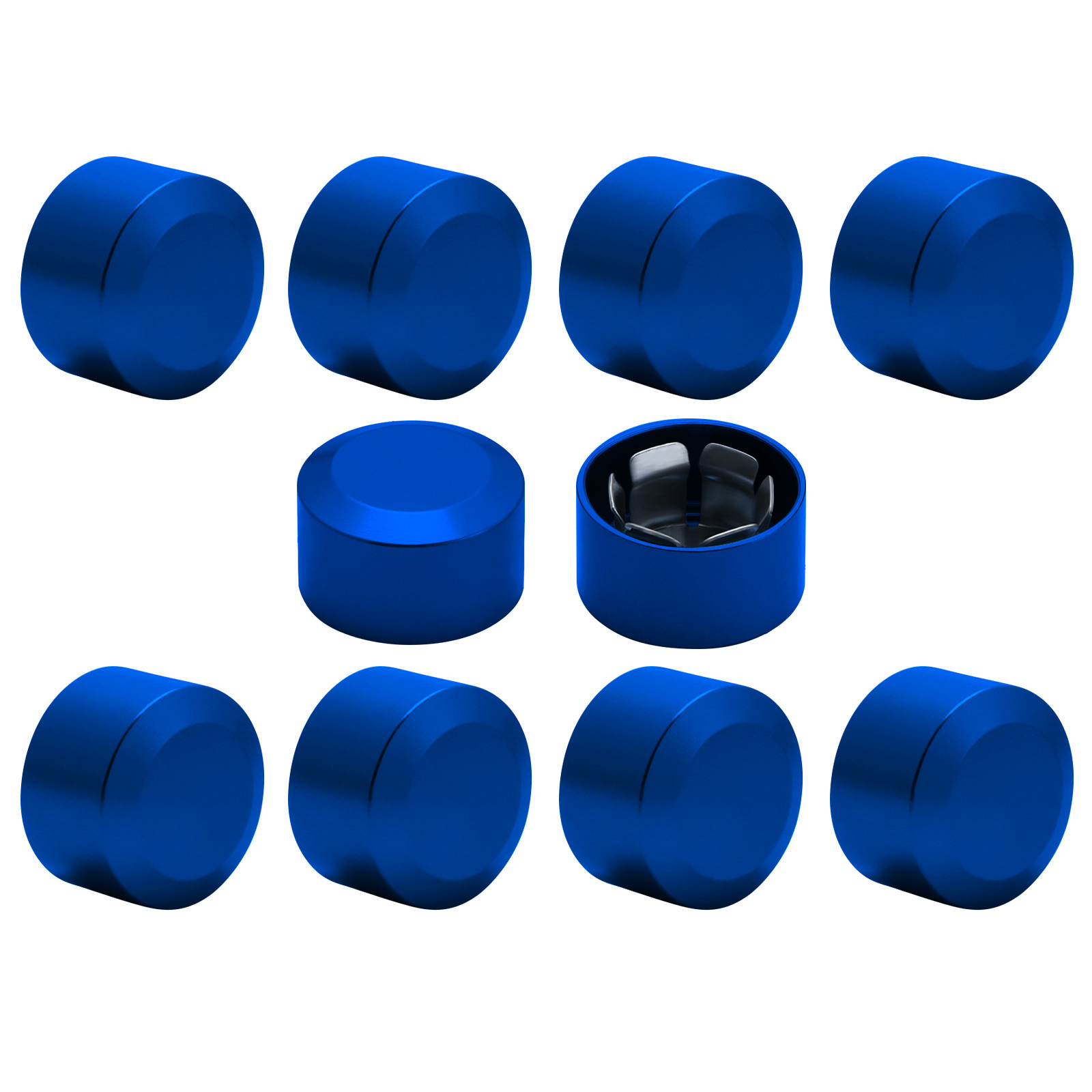10-PACK Topper Engine Bolt Screw Covers Caps Universal For Harley Touring Dyna
