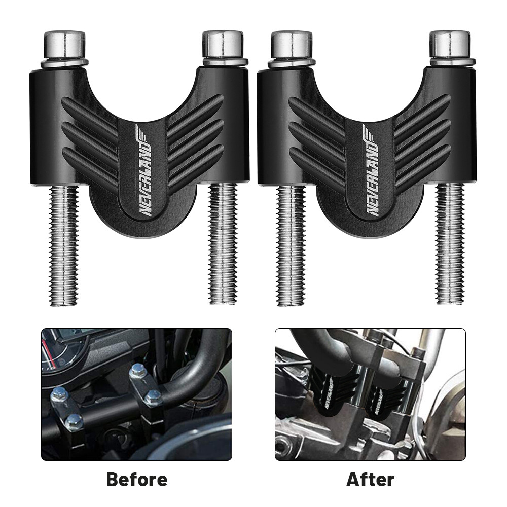 Motorcycle Handlebar Risers 28mm Mount Clamps Pit Dirt Motorbike Aluminum USA
