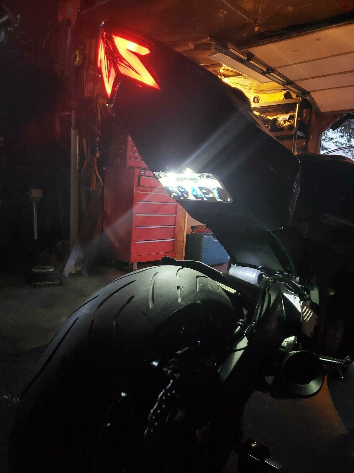 Fender Eliminator Tail Front Facing Black KAWASAKI ZX6R ZX-6R 2019 – 2025