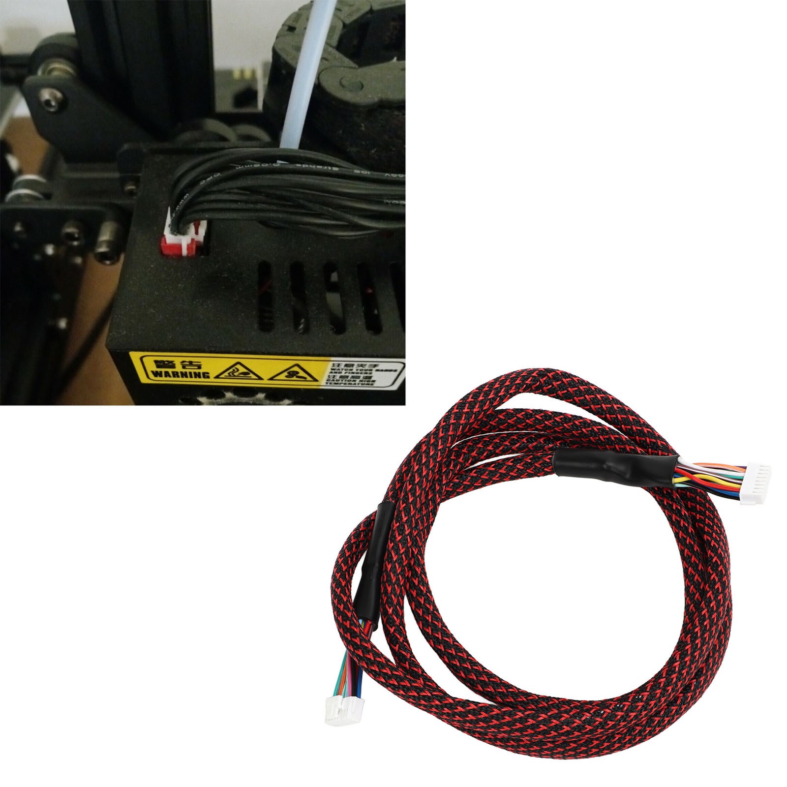 For Chiron Main Wiring Harness Nylon Woven Sleeve Hotend Cable Harness Repla DSO