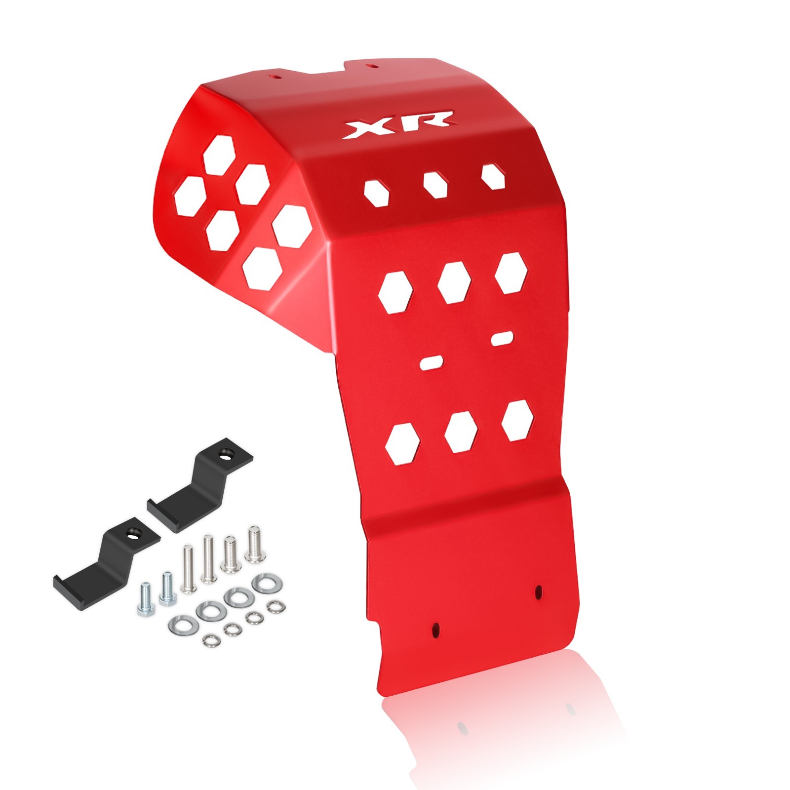 US Red For Honda XR650R 2000-2007 Front Skid Plate Engine Bash Guard 4mm