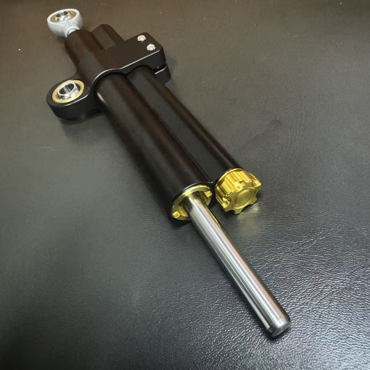 Ohlins Adjustable Steering Damper Stabilizer Universal Motorcycle Black 2-Tube