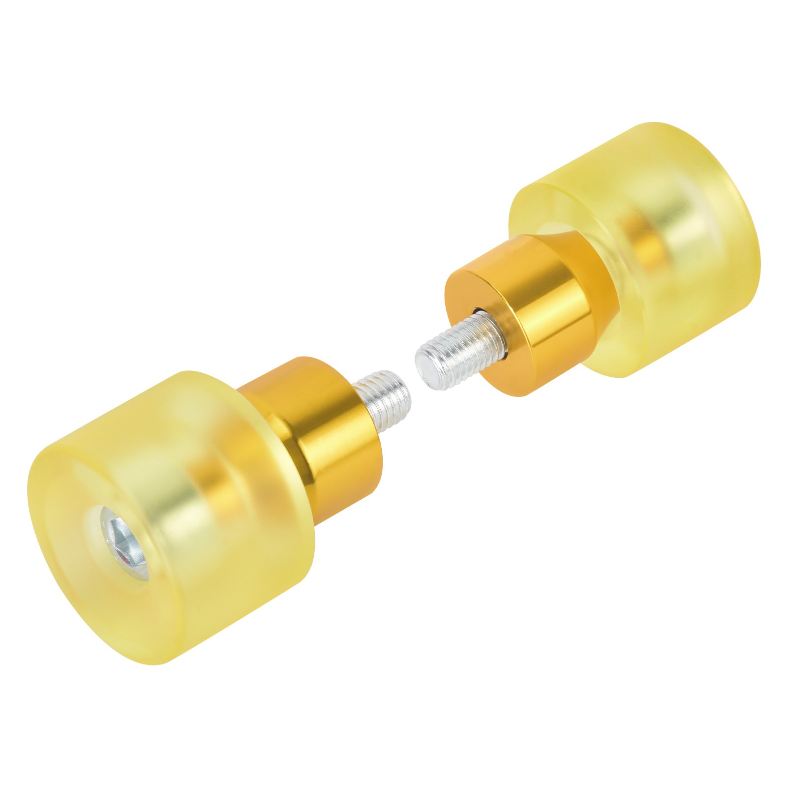 Yellow Crash Bar Guard End Ball Protective Sliders Engine Guard M12 For Harley