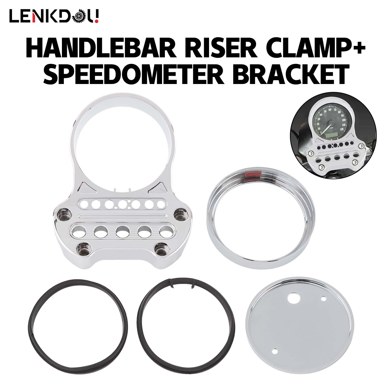 Speedometer Bracket Relocation Indicator Clamp For Harley Sportster XL883 XL1200