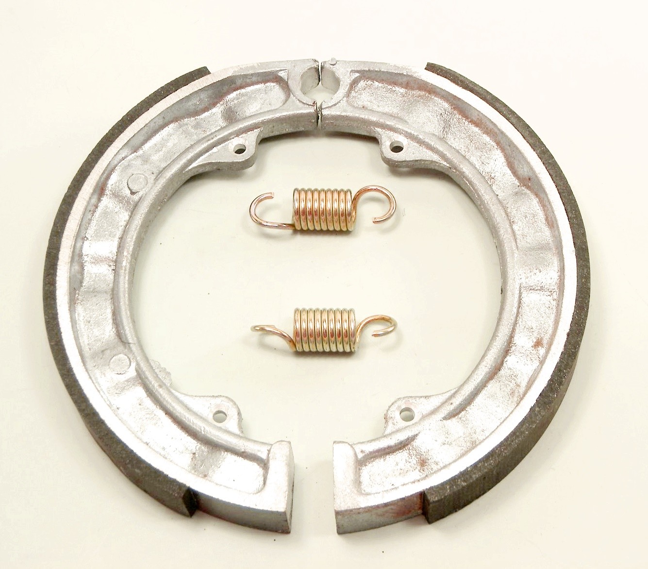 Brake shoes set front with spring suitable for BMW R35, new, replica