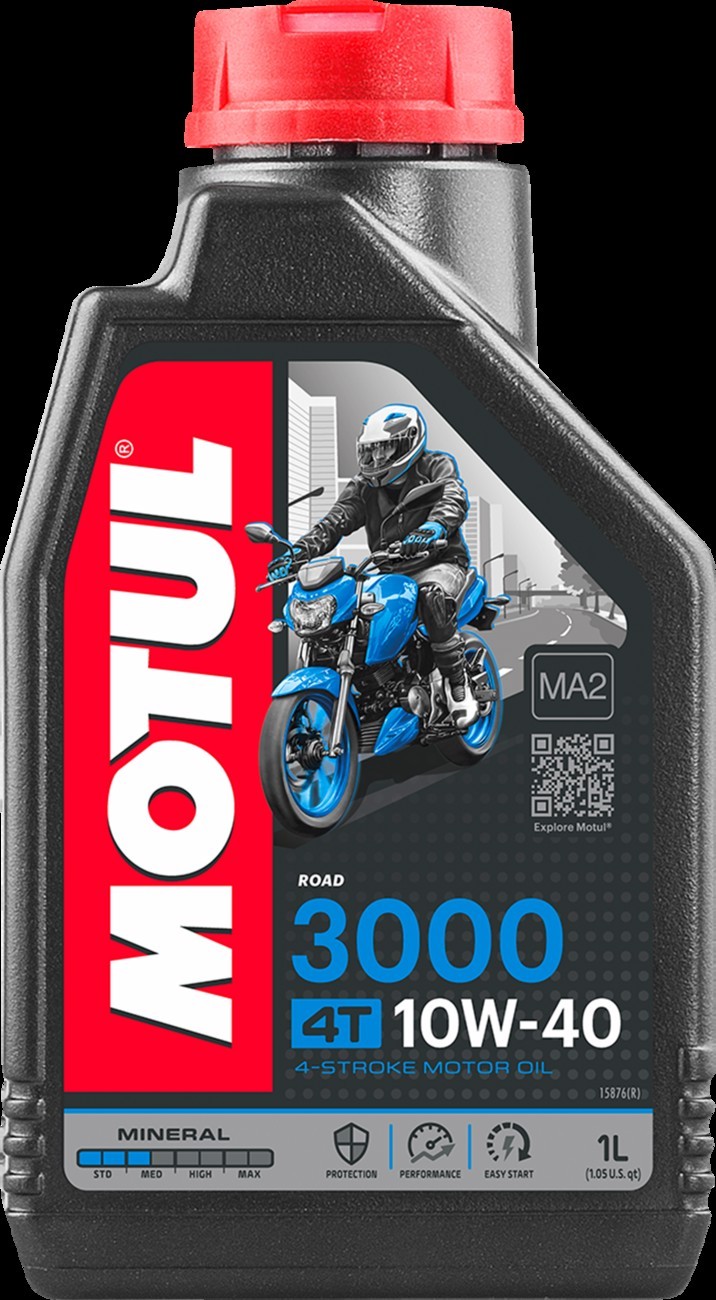 Motul 107672 3000 4T Oil 10W40 1L Motorcycle Engine Lubricant