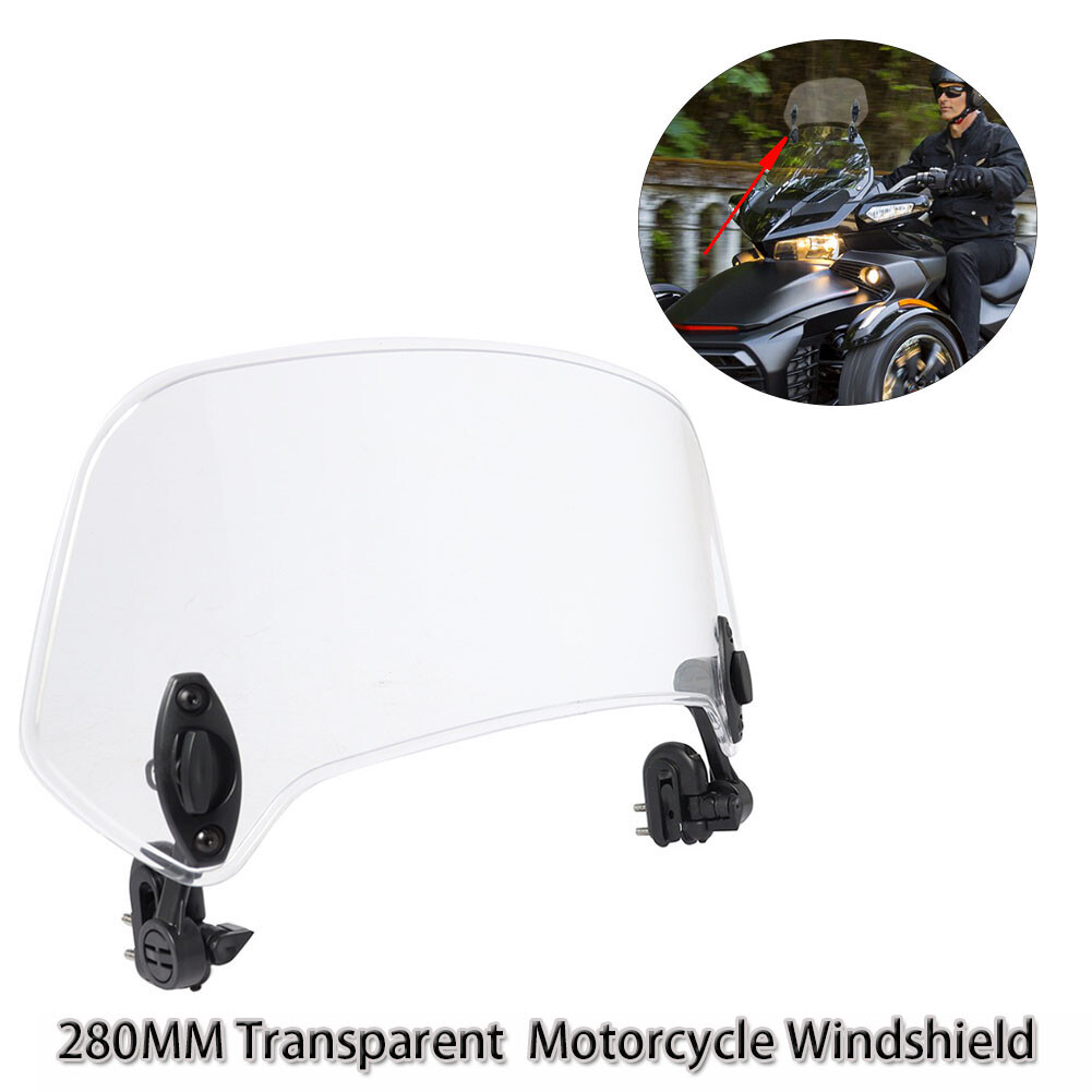 Windshield Wind Deflector Extension Universal Fit for Most Motorcycle Scooter