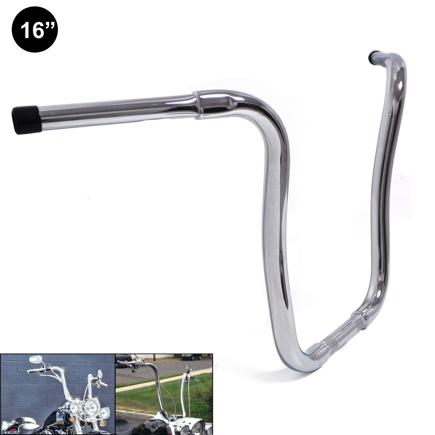 16″ Rise Chrome 1″ Clamp 1.25″ Handlebar For Herley 94-20 FLHR 00-17 FLS 18-20 S