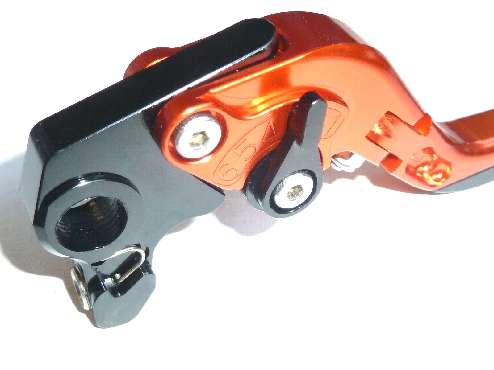 KTM 690 DUKE 2012-2013 BRAKE CLUTCH ORANGE FOLDING LEVERS ROAD RACE TRACK TS361