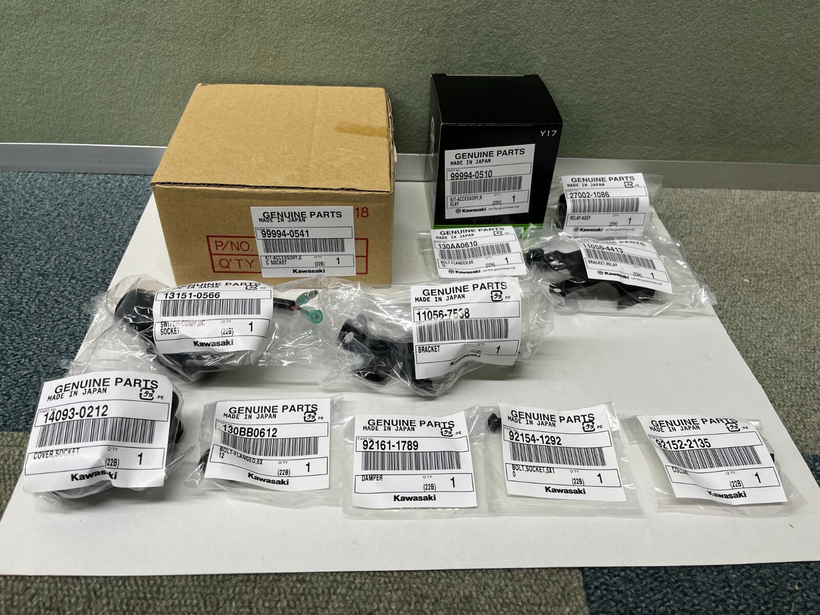 2015 – 2023 GENUINE KAWASAKI VULCAN S 650 12V DC POWER OUTLET & RELAY KIT