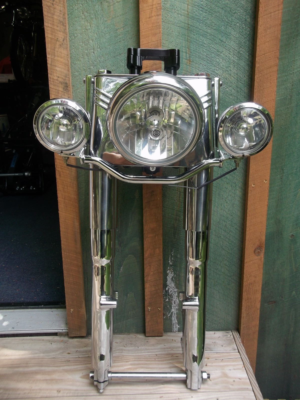 Harley 1997 FLSTF Fatboy Softail Chrome Front End Complete, OEM